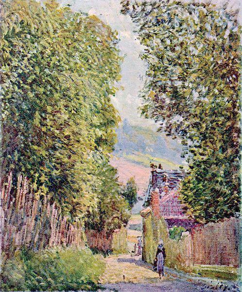 Alfred Sisley Strabe in Louveciennes Germany oil painting art